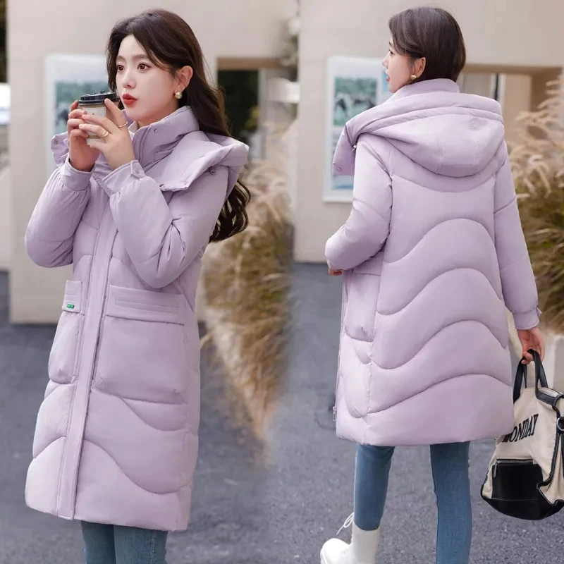 

White Duck Down Jacket For Womens Clothing 2023 New Winter Jackets Hooded Long Parka Female Thick Warm Down Jacket Loose Outwear