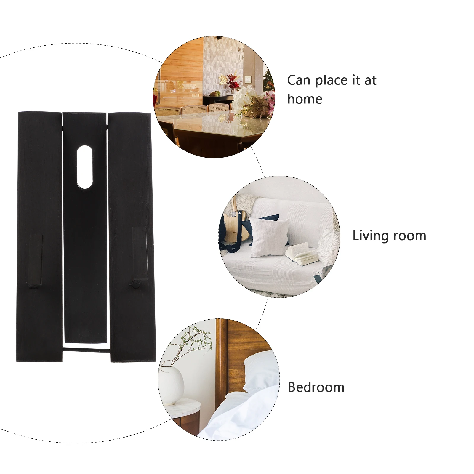 Japanese Style Fan Holder Wooden Stand for Mini Large Fans Decorative Display Home Office Smooth Term Use Gift Fan