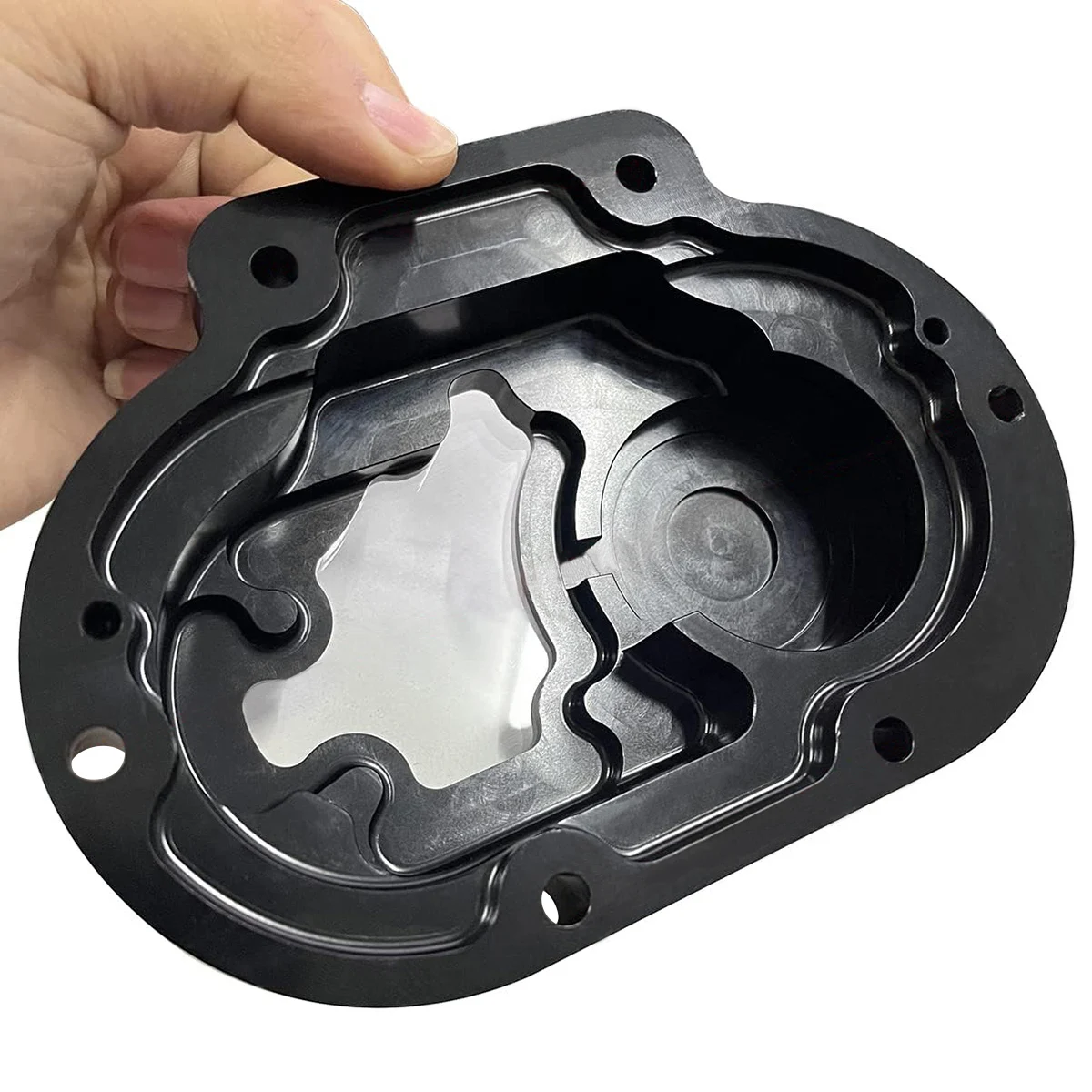 CNC Clarity Transmission Side clutch Cover For Harley Dyna Low Rider FXDL Fat Bob FXDF Touring Road King FLHR Softail 07-13