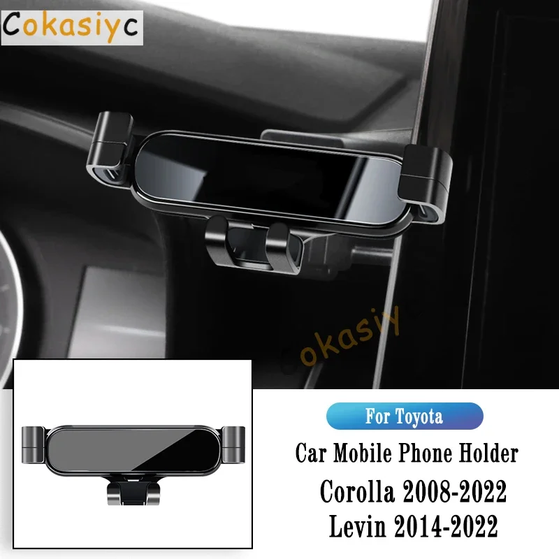 Car Phone Holder For Toyota Corolla 2018-2022 Levin 2014-2022 Gravity Navigation Bracket Stand Air Outlet Clip Rotatable Support