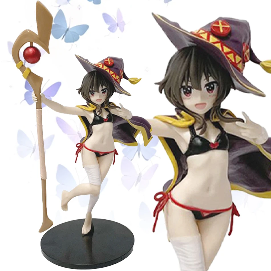 ¡CALIENTE! Figura de anime KonoSuba: ¡La bendición de Dios en este maravilloso mundo! Megumin, el gran mago Mayor hermosa figura modelo de juguete