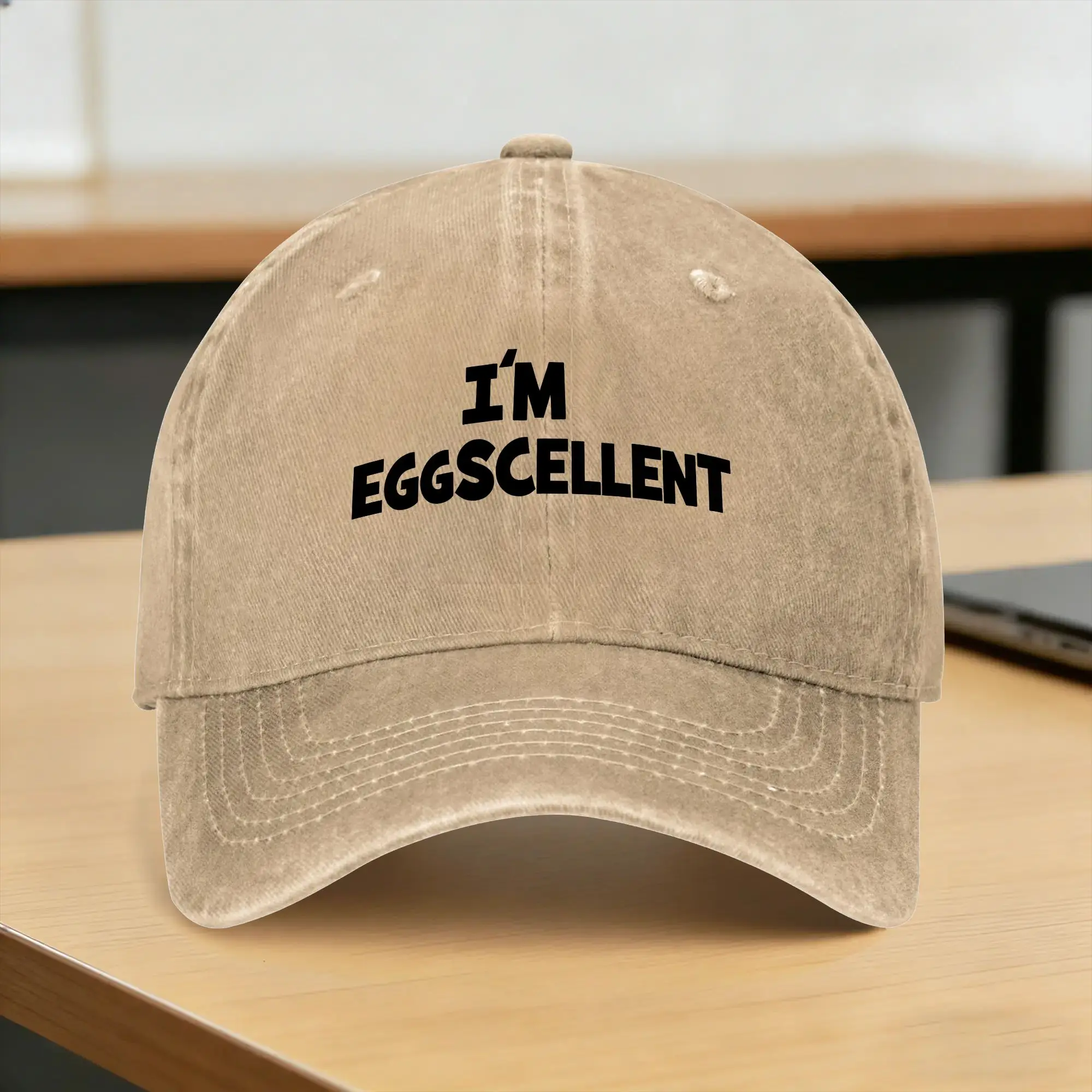 Washed Baseball Cap I Am Excellent  Summer Hip Hop Hats For Women Men  Trendy Hiking Fishing Sun Baseball Caps