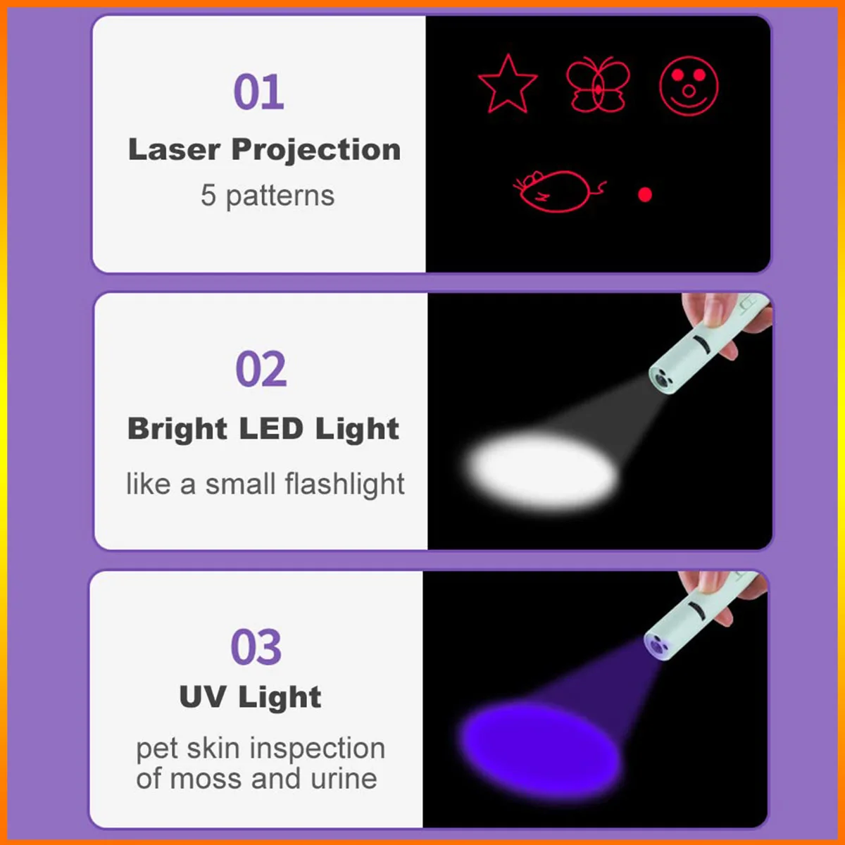 Feixe de luz vermelha ponteiro interativo brinquedo do gato recarregável ponteiro de luz vermelha exercícios ferramenta de treinamento para gatinhos gatos cães