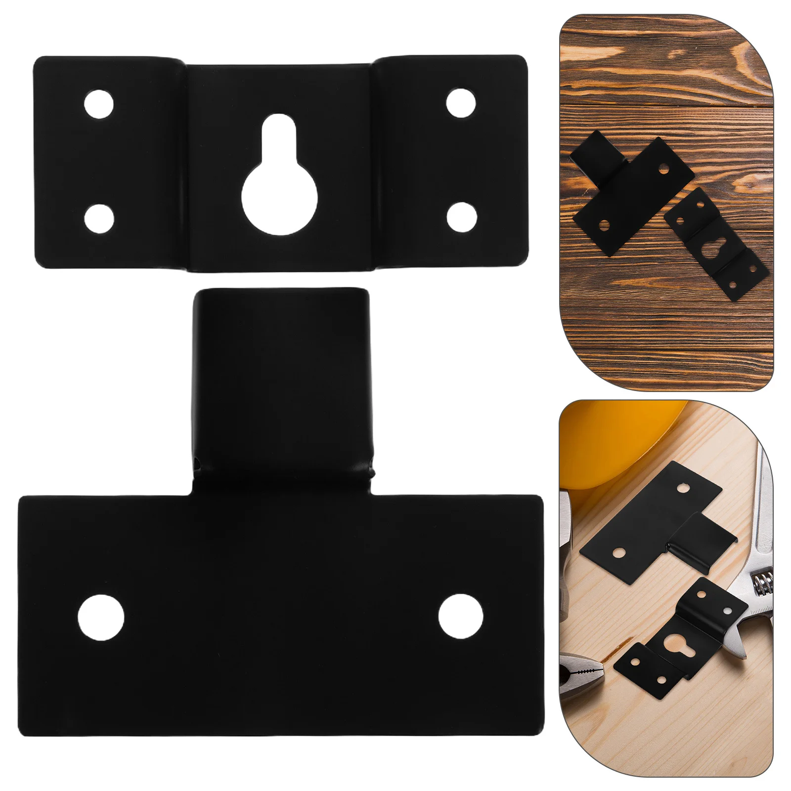 

10Sets Speaker Wall Brackets Thickened Metal Fixed Holder Universal Bookshelf Speaker Mount Hook for Home Studio Audio