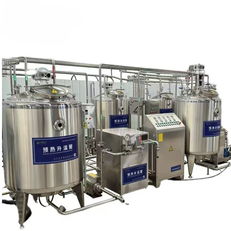 Industrial Yogurt Production Line with Fermentation Tank and Pasteurizer