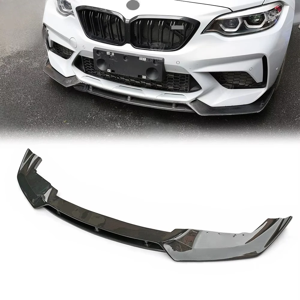 

V Style Carbon Fiber Front Bumper Lip For M2c Competition F87 Cf Car Front Splitter Exterior Body Kit Extension