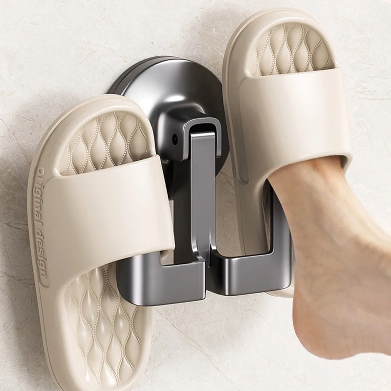 Saugnapf-Badezimmerregal Aluminium-Schuhregal Ohne Bohren