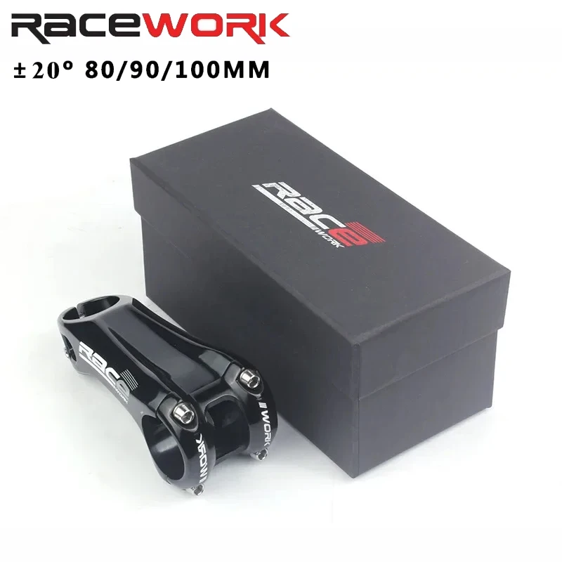 

Вынос велосипеда RACEWORK 31,8 мм - отрицательный 20 ° Угол, длина 80/90/100 мм для MTB и шоссейного велосипеда