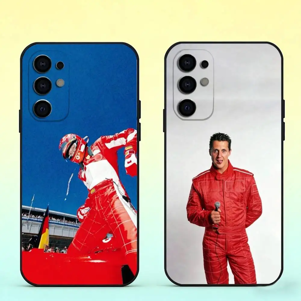 

Racing Driver M-Michael S-Schumacher Phone Case Black Silicone Soft For Samsung S25,S24,S21,S22,S23,S30,Ultra,S20,Plus,Fe,Lite