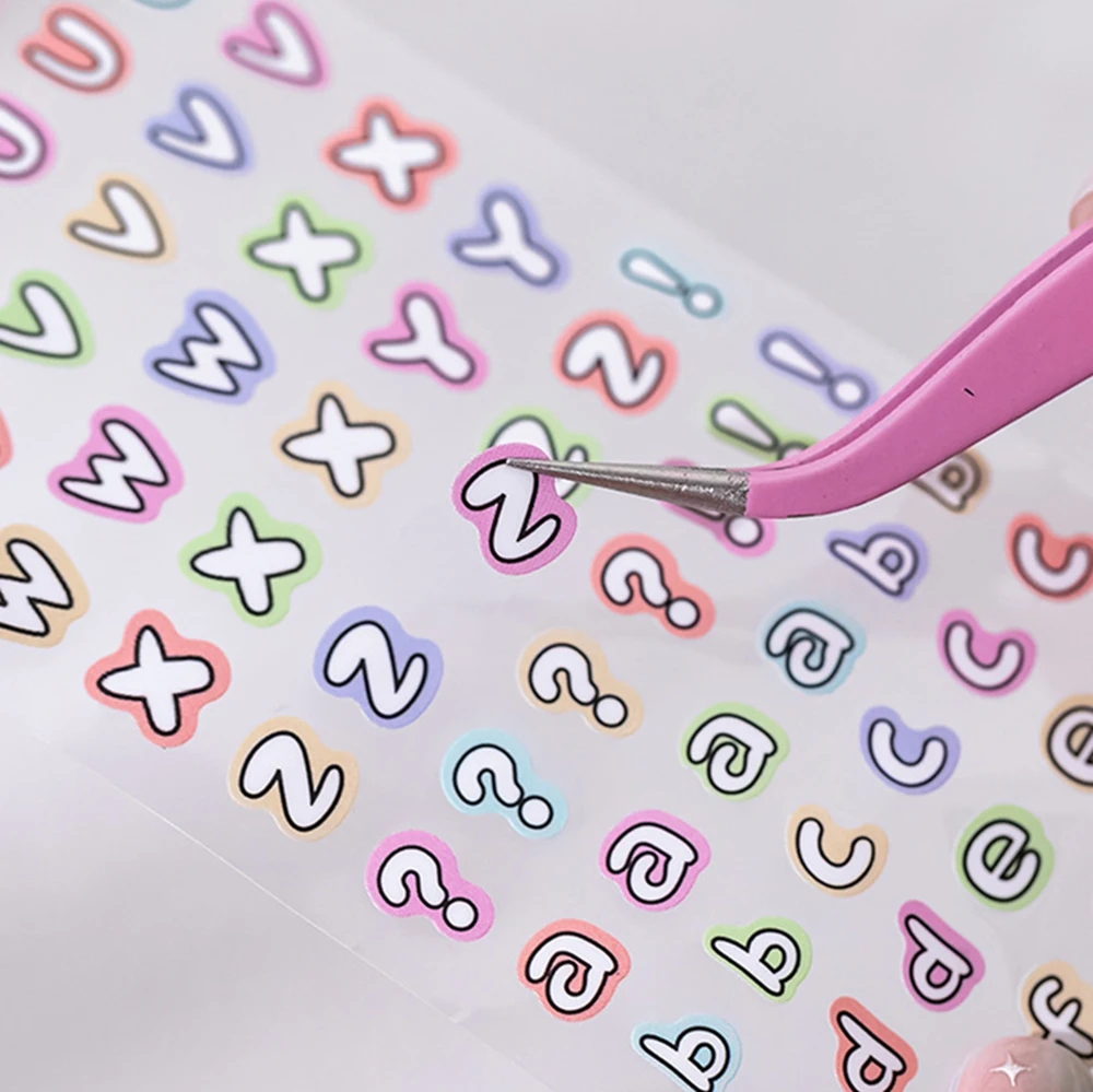 Creativity Text Elements Die-cut Tape Handbook Material DIY Collage Decorative Stickers Stationery