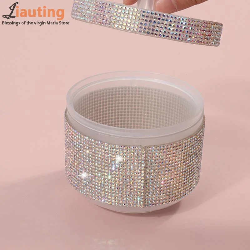 Desinfecção portátil para arte do prego brocas caixa de limpeza com diamante prego bits ferramentas caixa filtro manicure ferramenta esterilização