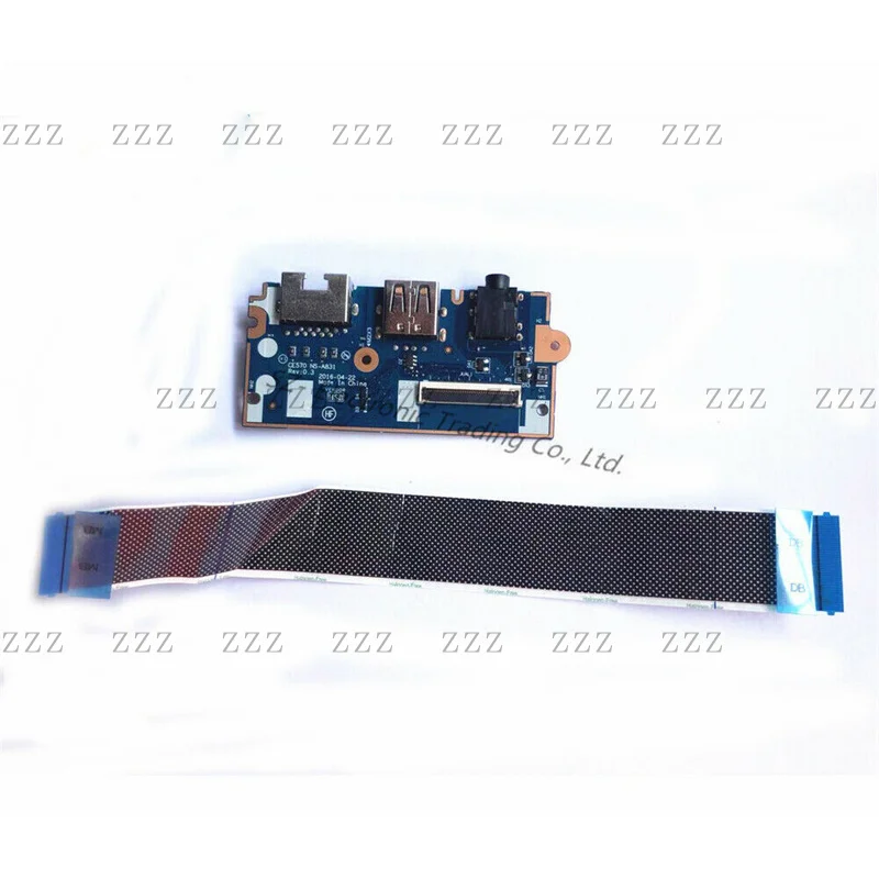 ZZ New For Lenovo Thinkpad E570 E570C E575 USB Audio LAN Board w/Cable