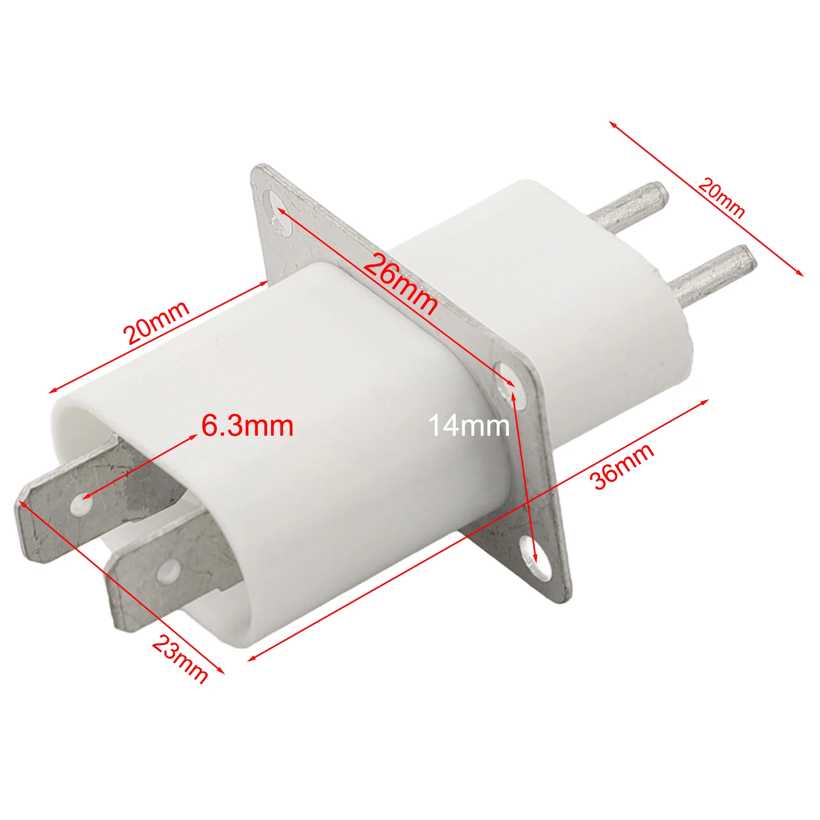 5/10pcs 4 Pin Power Socket Converter For Microwave Oven Magnetron Filament Microwave Oven Magnetron Socket Pin Filament