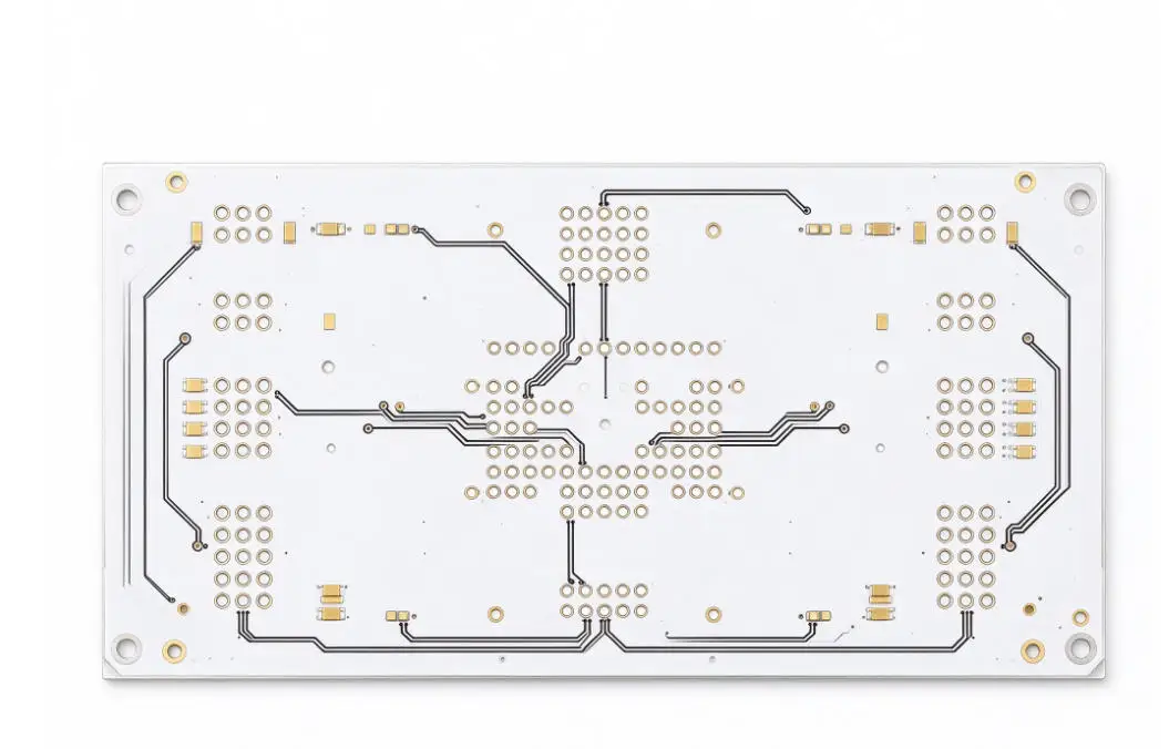 Custom MCPCB Metal Core PCB White Solder Mask ENIG Surface Good Thermal Resistance LED Strip Light Circuit Board