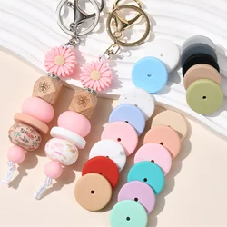 50pcs 25MM Round Silicone Beads BPA Free Food Grade Silicone For Jewelry Making DIY Pacifier Chain Necklace Jewelry Accessories