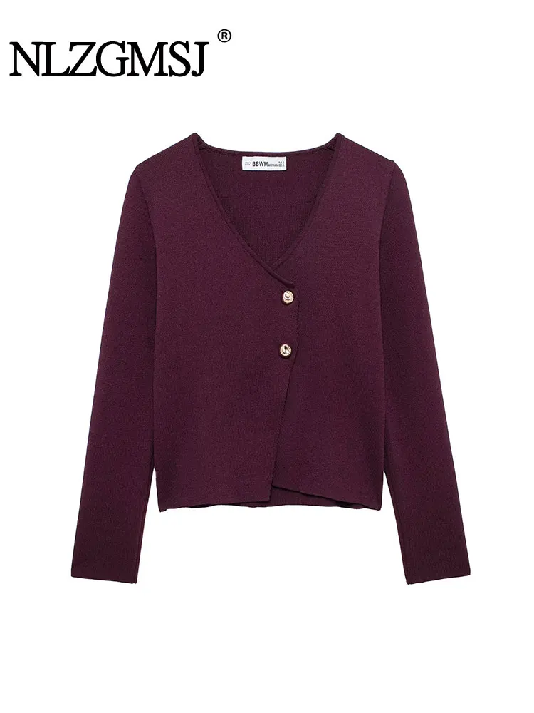 

Осень 2024, женские кардиганы с золотыми пуговицами, вязаный кардиган с длинными рукавами, женские зимние короткие свитера на пуговицах, трикотажное пальто