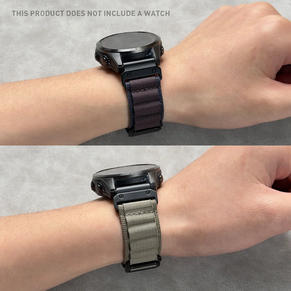 2 Stück, 20/22/26 mm für Garmin Fenix ​​7/7X/6/6X/5/5X Forerunner 965/955/935/745 Quick Release Wave Nylon-Uhrenarmband Unisex – Detail 10