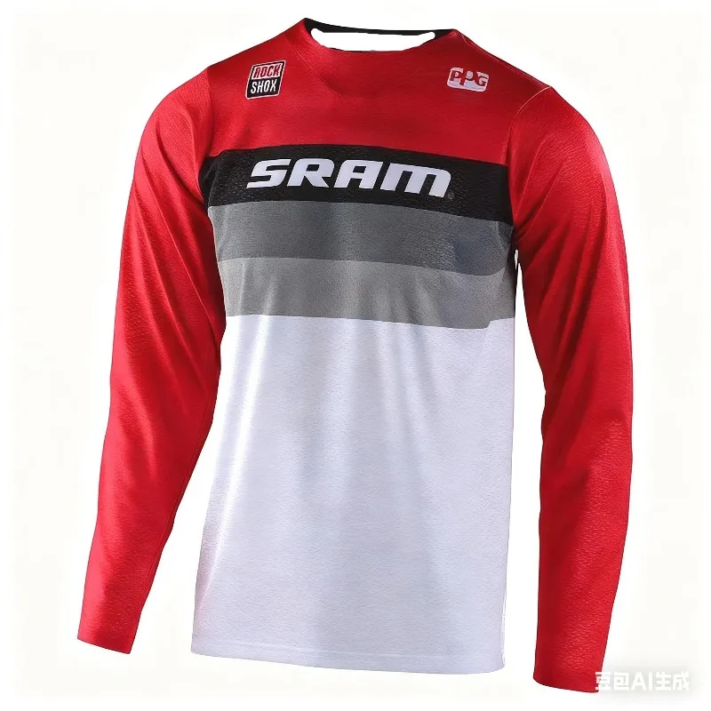 جديد Sram الإنحدار جيرسي رجل ملابس الجبلية الصيف مايوه Ciclismo Hombre DH الجبلية MX موتوكروس جيرسي قبالة الطريق جبل إندورو تي شيرت