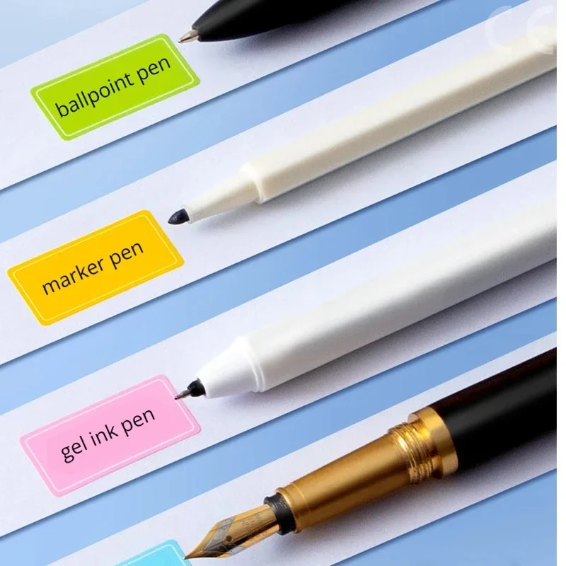 방수 다채로운 자체 접착 다양한 스티커 이동식 라벨 스티커 이름표 병 파일 문서 학교 용품