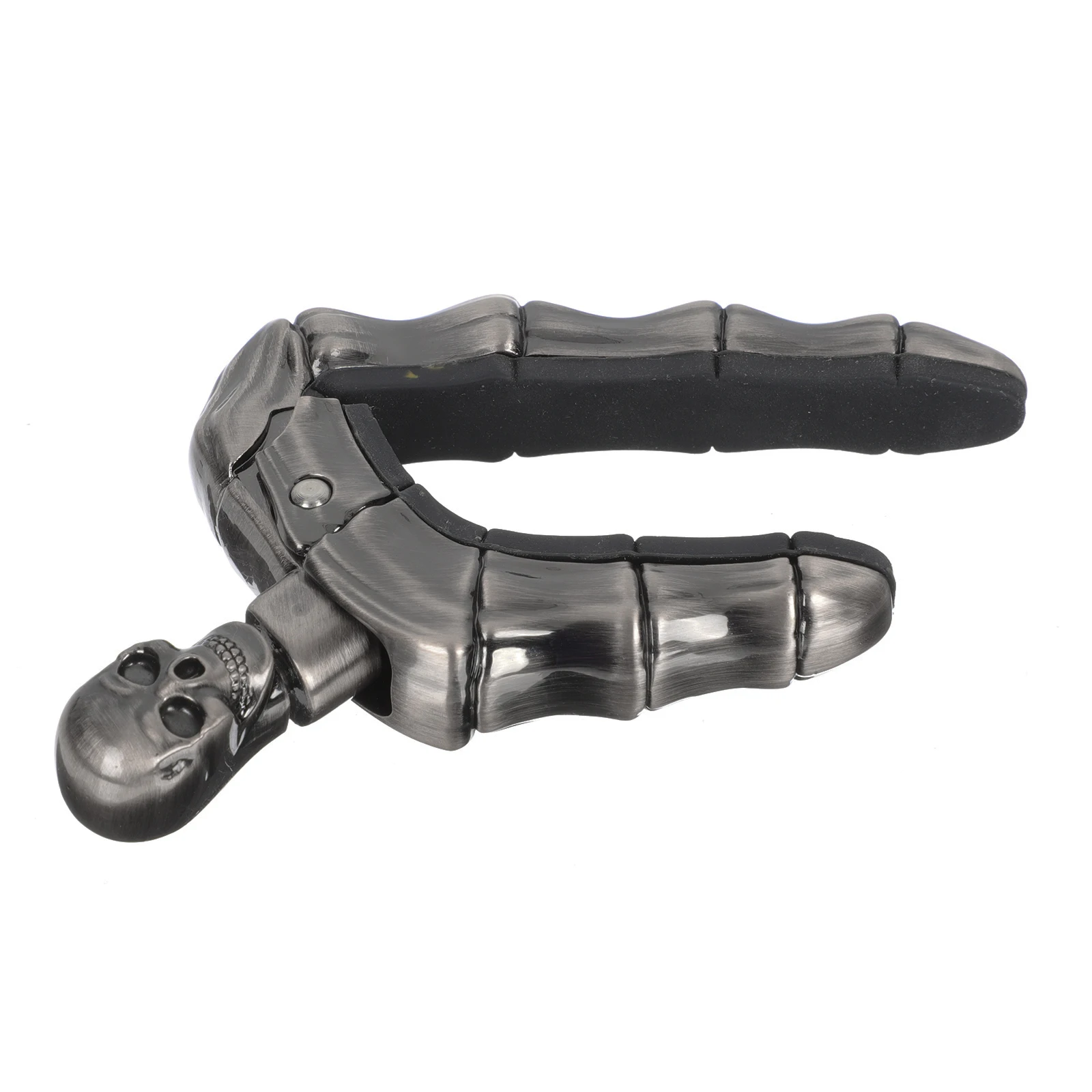 

Guitar Capo Alloy Silicone Banjo Tuning Accessory Skull Sandhi Clamp Black Design Delicate