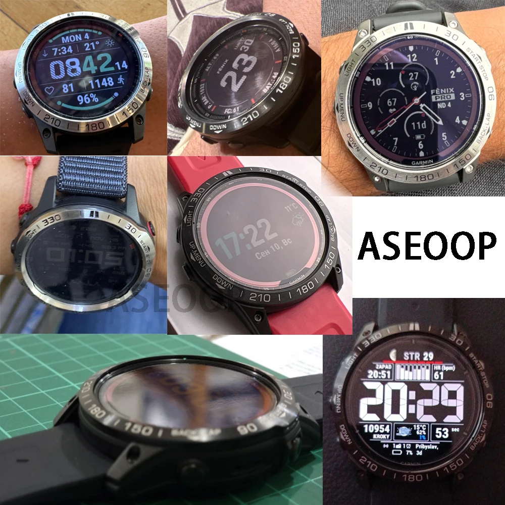 Garmin Fenix ​​8/Tactix 8 용 스테인레스 스틸 범퍼 커버 51mm 7 7X 7S Epix Pro 베젤 링 안티 스크래치 범퍼 커버 보호