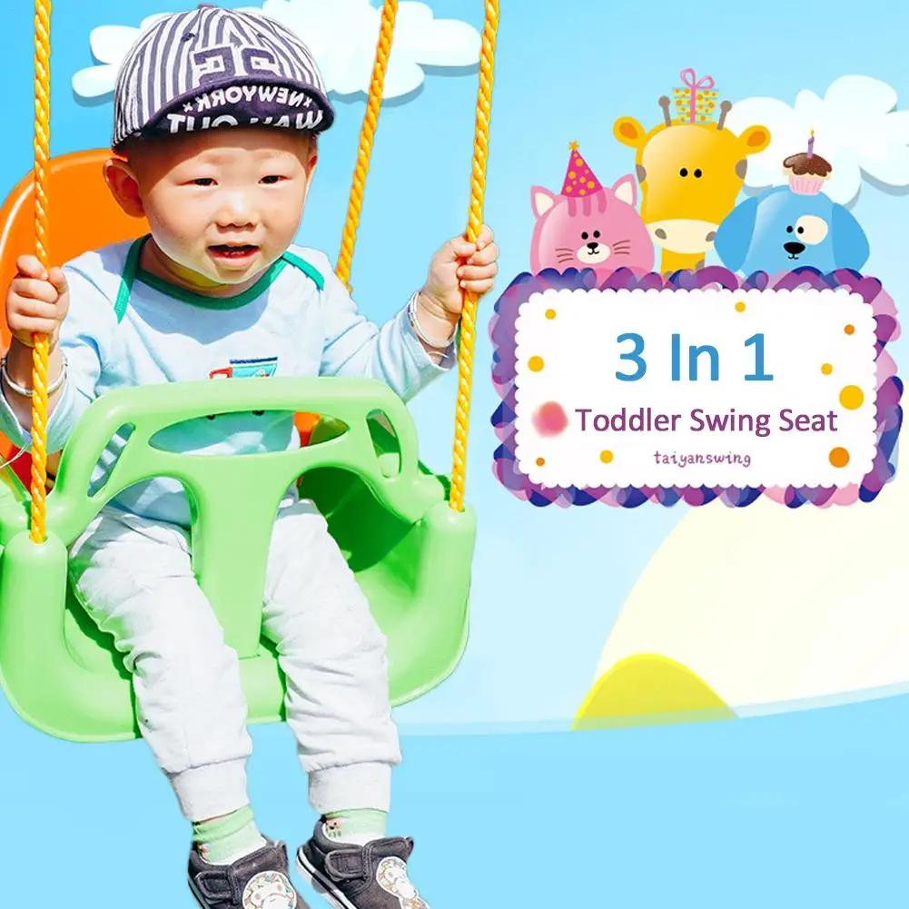 Children Swing Disc Toy Seat Kids Swing Rope Swings Outdoor Playground Hanging Garden Play Entertainment Activity For Adult/Kid