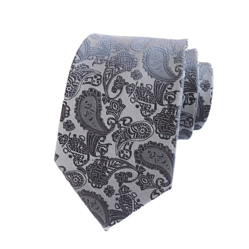 Source spot supply of polyester cashew flower plain men's ties