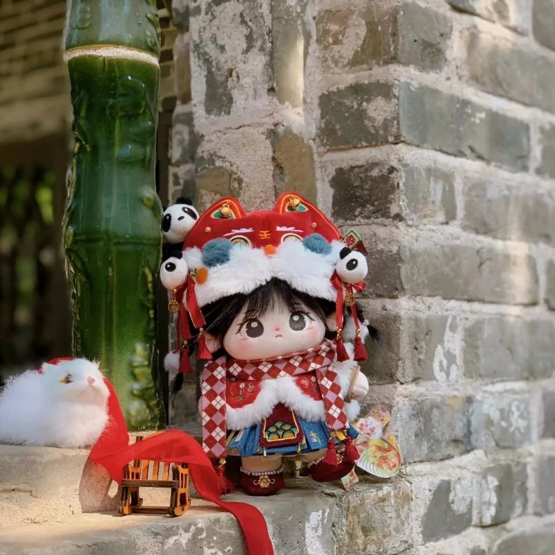 20cm doll clothes, 20cm cotton doll clothes, Fulu Tuan Tuan New Year's greetings set,cosplay attribute doll clothes, dressing up