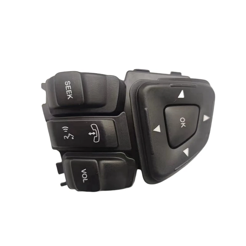 Car Multi-Function Media Steering Wheel Button Audio Volume Cruise Control Switch For Ford Edge Explorer 2011-2014