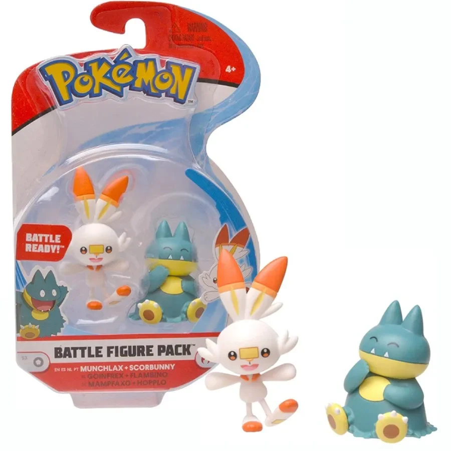 Genuine Pokemon Sobble Scorbunny Munchlax Pikachu Psyduck Rowlet Torracat Raichu Blind Box Birthday Gift Desktop Decor Kid Toys