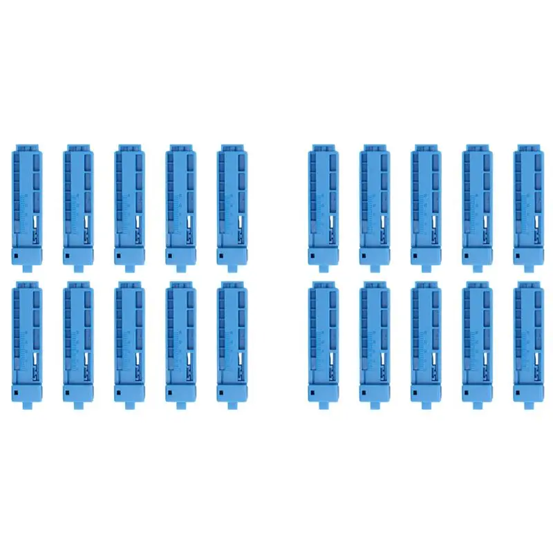 A84X-20Pcs 2 In 1 Economical Fixed Length Guiding Rail Fiber Optic Cable Stripper Optical Fiber Cutting Guide Rail FTTH Tool
