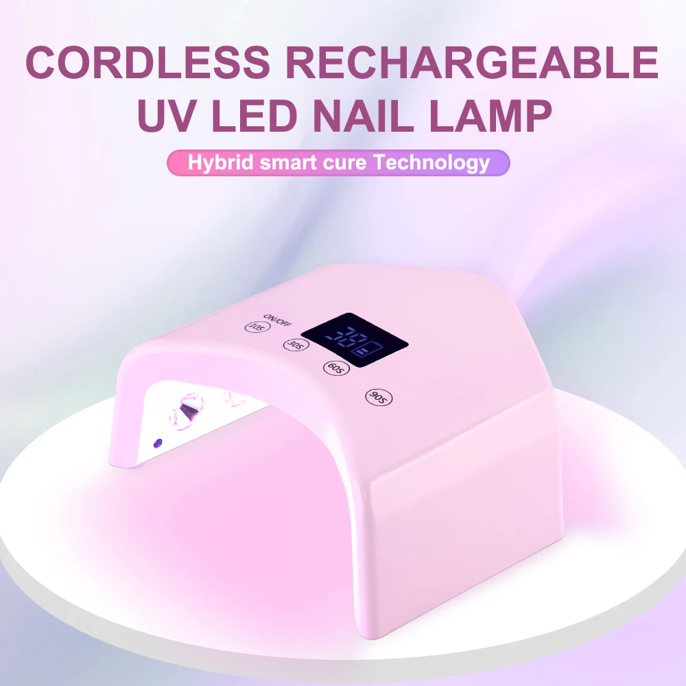 ZZ Small Quick Drying Nail Lamp, High-power Mini UV LED, Rechargeable, Fast Curing Portable Household Lamp with 22 Light Bulbs