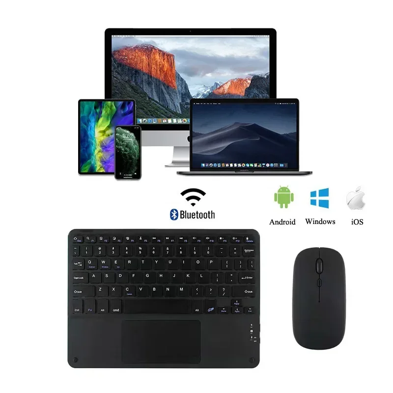 Funda con teclado táctil para Xiaomi Pad 7 7 Pro, cubierta para teclado y ratón inalámbrico Bluetooth de 11,2 pulgadas, accesorios para Xiaomi Pad 7 Pro