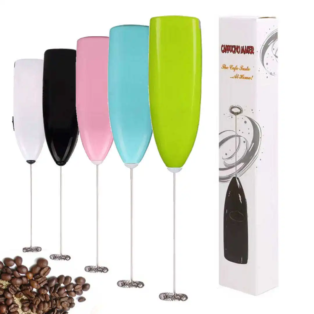 Batidor de huevos, Espumador de leche eléctrico, mezclador pequeño para el hogar, Manual para café, capuchino, crema, mezcla espumosa, batidor de huevos, batidor de cocina