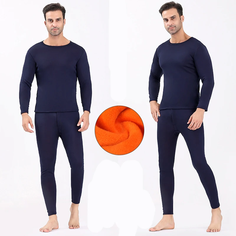 Fleece Thermal Underwear Sets For Men Winter Thermos Underwear Long Johns Set Winter Clothes Thick Thermal Clothing Ropa Termica