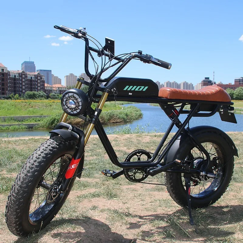 

Электровелосипед с большим запасом хода, 48В 750Вт, 20 дюймов, внедорожный, с толстыми шинами, электрический горный велосипед