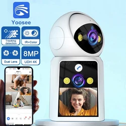Yoosee 2.4G Wifi PTZ Video Call Camera Click to Call Dual Screens 5MP Auto Tracking Human Detection Two Way Audio Home Security