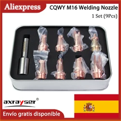 M16 Laser Welding Head Nozzle Set Copper for Welding Fixed Scale Tube Torch Hand Held WSX CQWY WEIYE Head Fiber Machine Parts