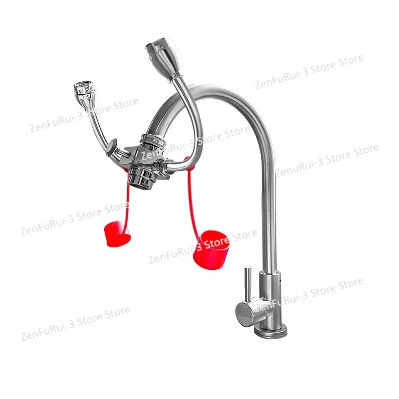 

China High Quality Dual Head Drench Hose Deck Mount eyewash bottle