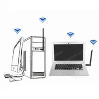 WiFi 6 2 in 1 Dongle Driver Free Dual Band 2.4G&5GHz USB WiFi Network 5dbi Antenna Wireless Receiver for Windows 7/10/11 Linux