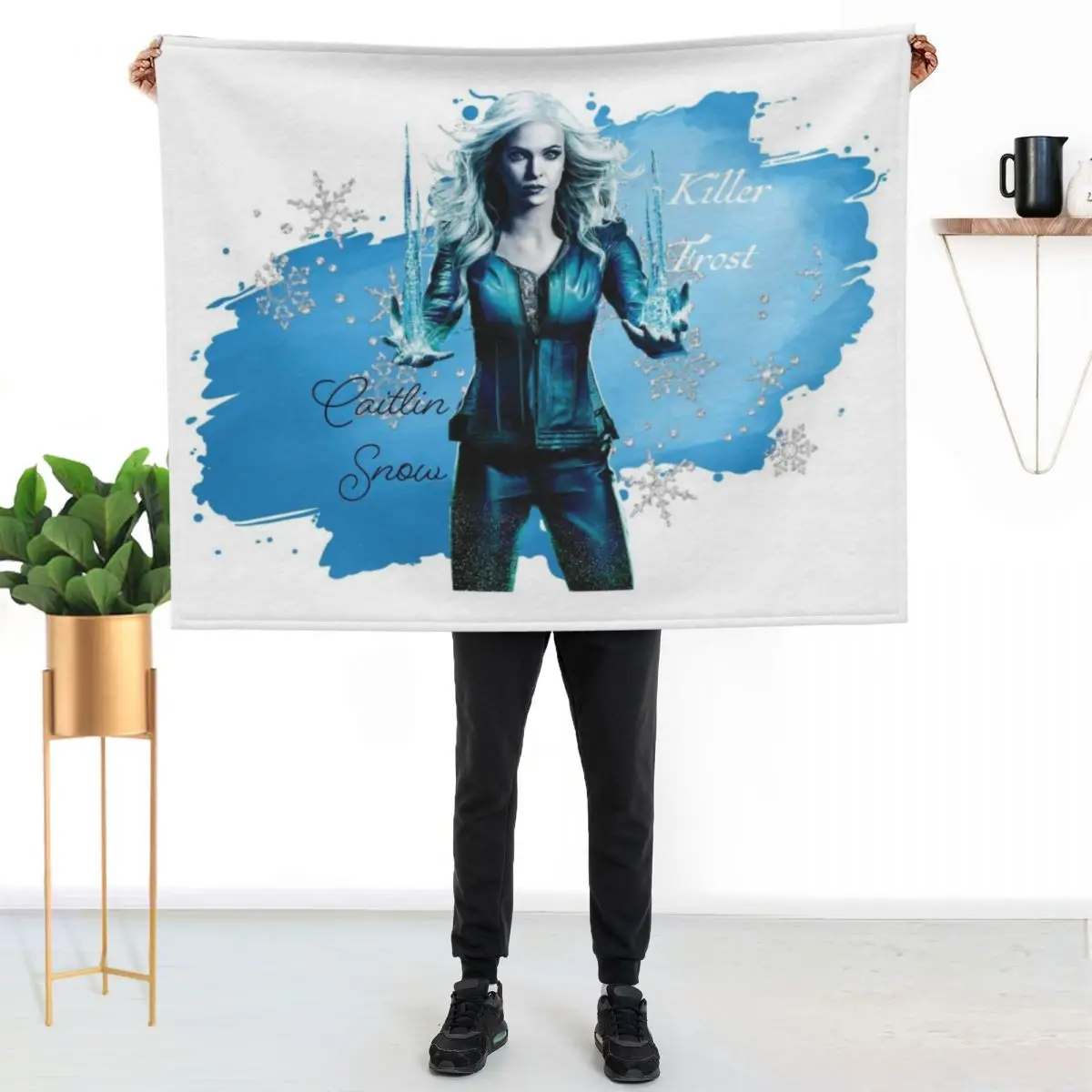 Killer Frost Watercolour Throw Blanket Comforter Cute christmas decoration Sofas Plush Vintage Blankets