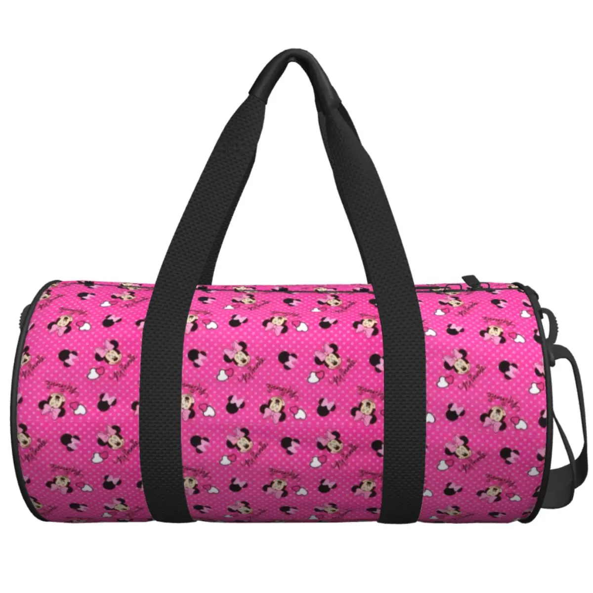 

Couple Travel Bag Minnie Mouse Print Gym Bag Large Capacity Weekend Design Handbag Novelty Casual Sports Bag