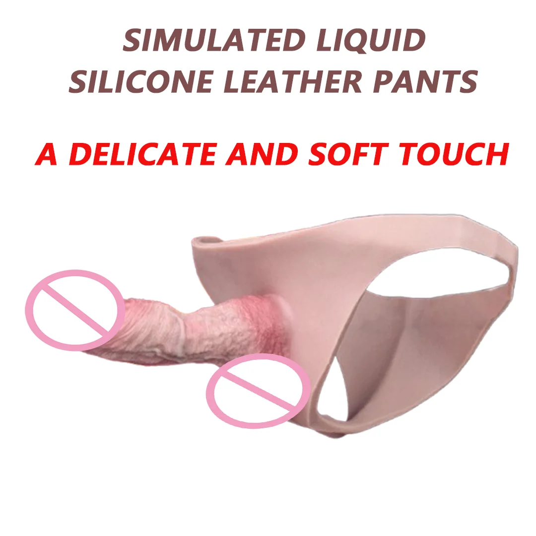 Realistic Strap on Dildo Harness Penis Dildo Sheath Cock Extender Enlarger Elastic Silicone Wearable Penis Panties Adult Sex Toy