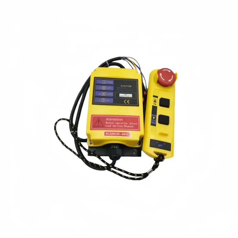 A2S Industrial Electric Hoist Crane Remote Control Switch Set with 1 Receiver 1 Transmitter for Crane Operation