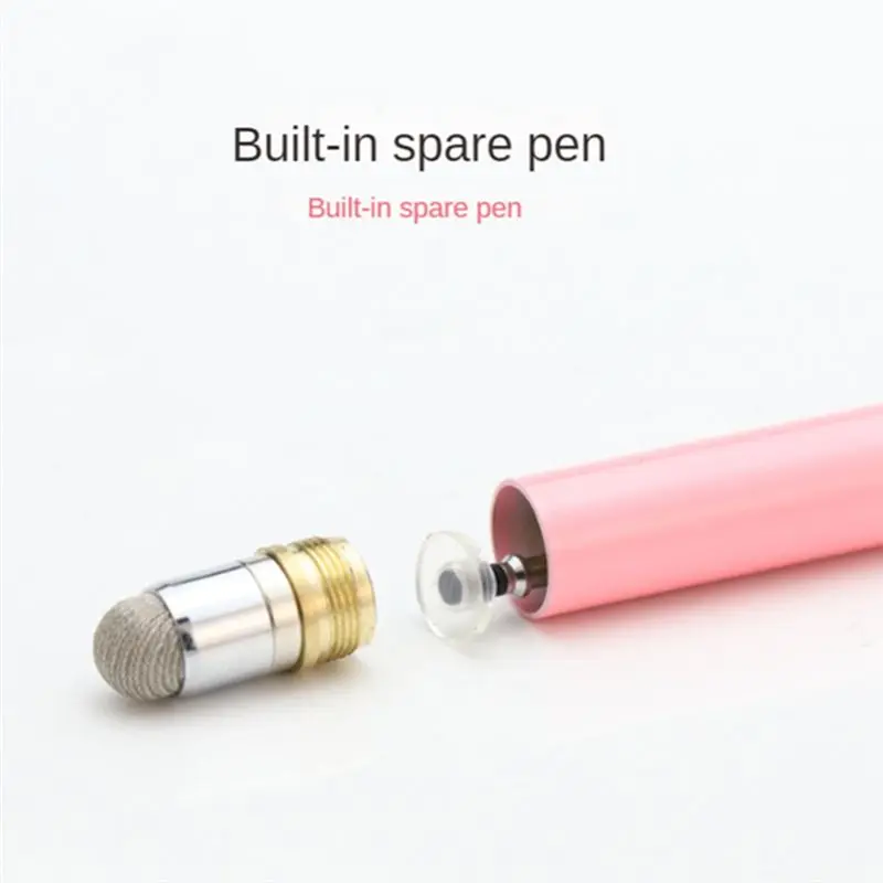 【Home-Accessories】Magnetic Dual-Use Handwriting Stylus Transparent Disc Built-In Suction Cup Phone Tablet Universal Capacitive