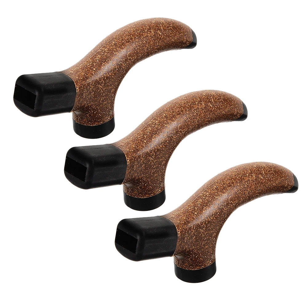 

3Pcs Hiking Stick Handle Replacement Ergonomic Cork Grips for Trekking Poles Shock Absorption Secure Hold Outdoor Walking