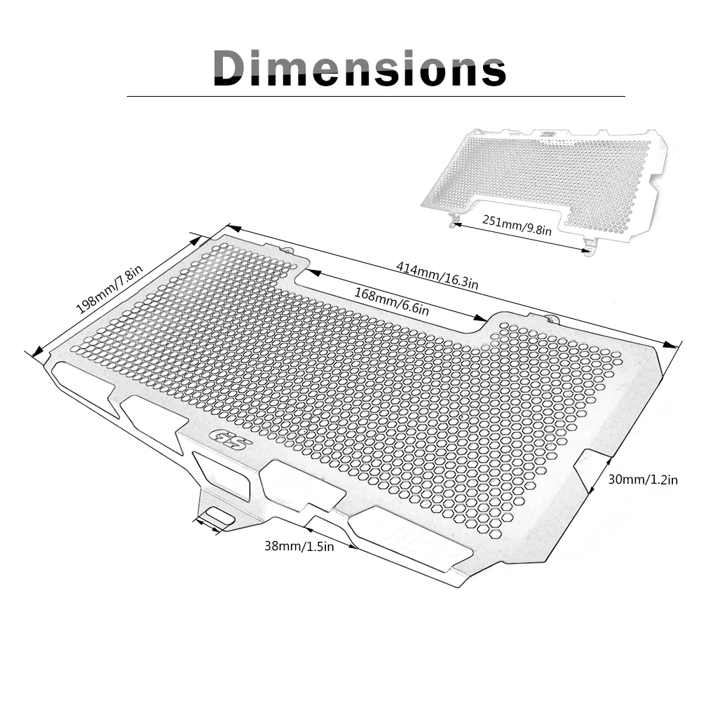 Аксессуары для мотоциклов для BMW F650GS F700GS F800R F800S Защитная решетка радиатора F650 700 GS F 800 R/S F 650GS