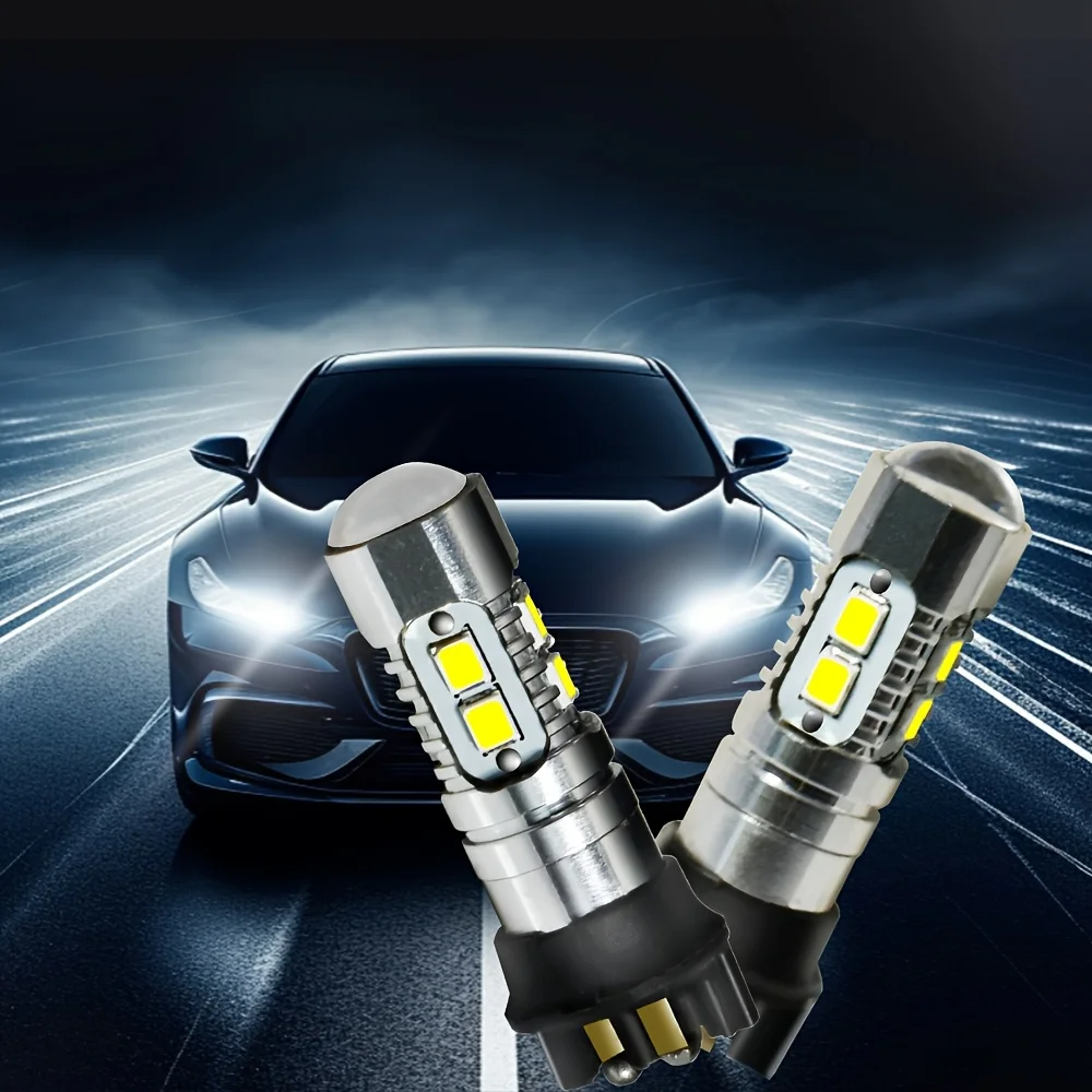 2pcs PW24W with 10 Super Bright 3030 LED Chips, Backup Lights, High Brightness LED Car Turn Signal Lights, view 4