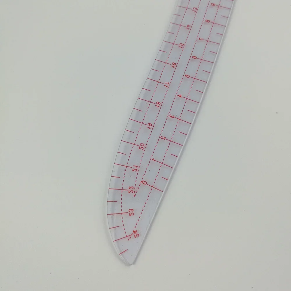 Multifunctional Sewing Tools Soft Plastic Comma Shaped Curve Ruler Styling Design Ruler French Curve 30 X 11cm Curve Ruler