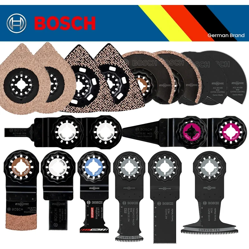 Bosch Starlock Klingen Oszillierende Sägeblätter Multitool-Klingen Starlock Werkzeug Multi Hochkarbon-Stahl für Holz PVC Eisen